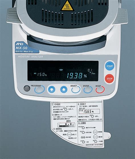 laboratory moisture analyzers|moisture analyzer mx 50.